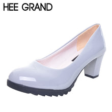 Load image into Gallery viewer, Women Pumps Classics Solid Black Candy Color PU Leather OL Shoes