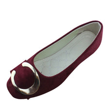 Load image into Gallery viewer, Faux Suede Ballet Flats Women Multiple Color Round Toe Flat Shoes
