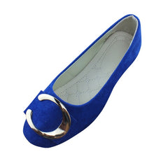 Load image into Gallery viewer, Faux Suede Ballet Flats Women Multiple Color Round Toe Flat Shoes