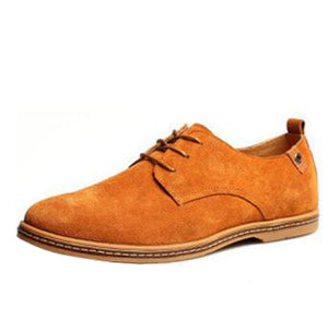 Lace-up Flats Male Casual Soft Oxford Shoes