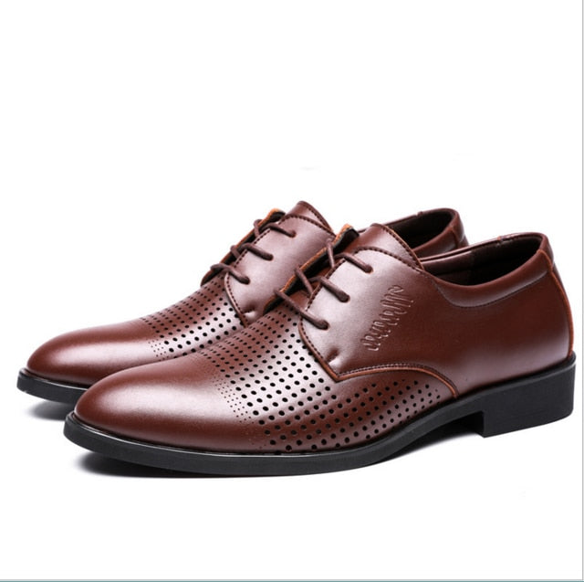 Casual Breathable Pointed Toe Man Dress Shoes