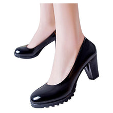 Load image into Gallery viewer, Women Pumps Classics Solid Black Candy Color PU Leather OL Shoes