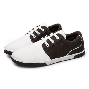 Men's Sneakers Casual Round Toe Lace Up Flat Shoes