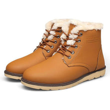 Load image into Gallery viewer, Boots Warm Fur Lace Up Ankle Boots