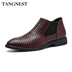 Tangnest NEW Autumn Men's Chelsea Shoes