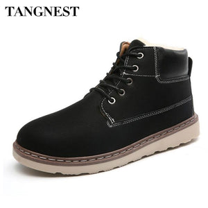 Tangnest NEW Fashion Men's Snow Boots