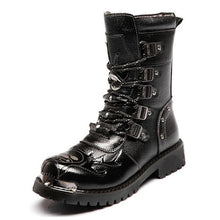 Load image into Gallery viewer, Man Military Motorcycle Boots