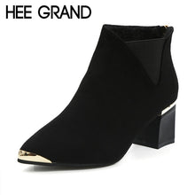 Load image into Gallery viewer, HEE GRAND Pointed Toe Autumn Rubber Women Ankle Boots