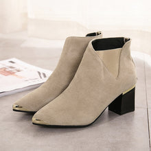 Load image into Gallery viewer, HEE GRAND Pointed Toe Autumn Rubber Women Ankle Boots