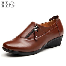 Load image into Gallery viewer, Winter Confortable Women PU Leather Shoes