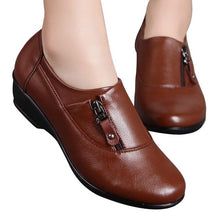 Load image into Gallery viewer, Winter Confortable Women PU Leather Shoes
