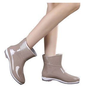 Scale Films Pattern Woman Ankle Rainboots