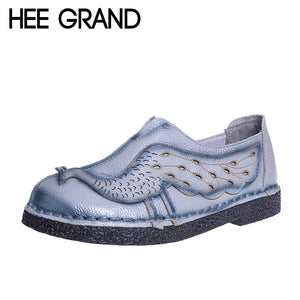 Spring Top Soft PU Leather Flats Anti-Slippy Shoes
