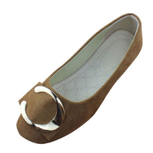 Load image into Gallery viewer, Faux Suede Ballet Flats Women Multiple Color Round Toe Flat Shoes