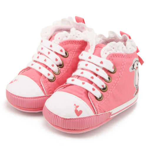 Newborn Baby Girl Soft Cotton Casual Breathable Pre-walker Crib Shoes